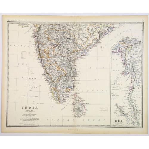 Old map image download for India (Southern Sheet).