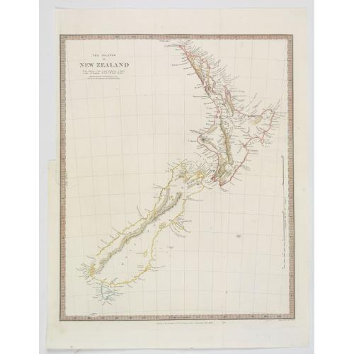 Old map image download for The Islands of New Zealand.