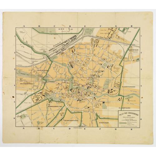 Old map image download for Plan von Bromberg.