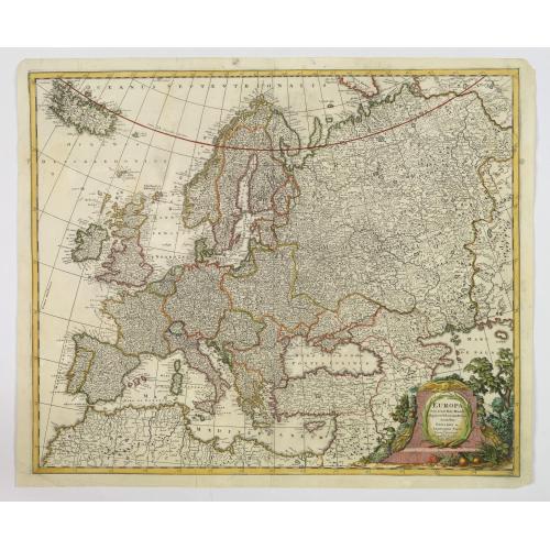 Old map image download for Europa Pars tenet Haec Mundi. . .