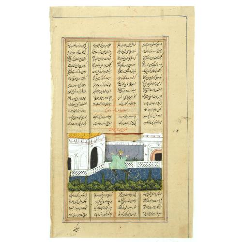 Old map image download for Persian miniature paintings, Mogul Dynasty.