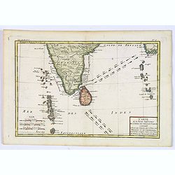 Carte de la Partie Inferieure de l'Inde en Deca du Gange. . .