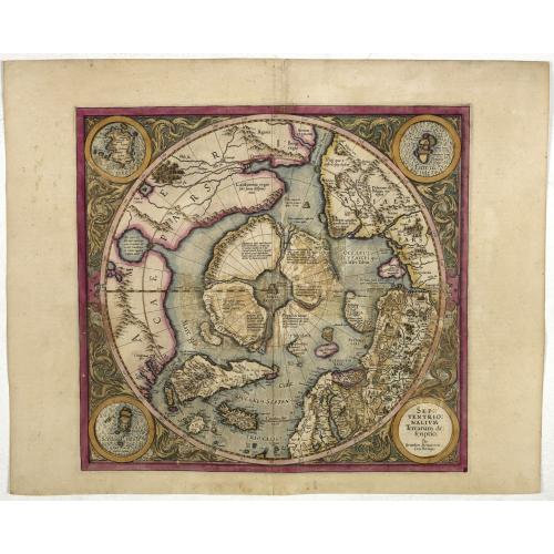 Old map image download for SEPTENTRIONALIUM Terrarum descriptio. Per Gerardum Mercatore