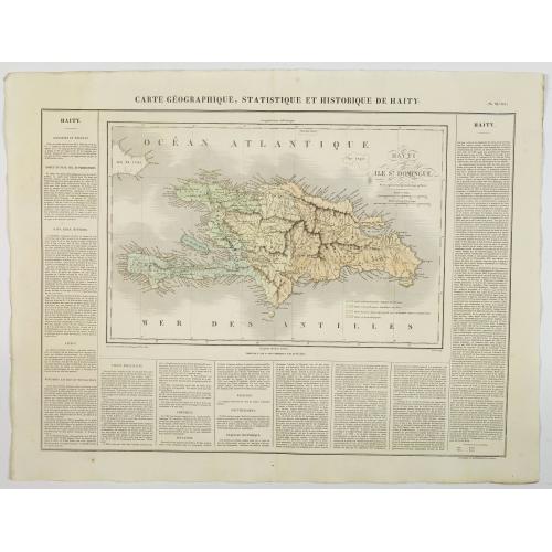 Old map image download for Carte Geographique, Statistique et Historique de Haity.