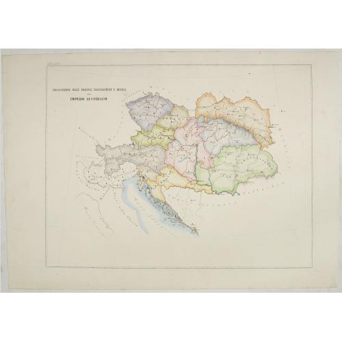 Old map image download for Circoscrizione delle province ecclesiastiche e diocesi nell Impero austriaco (Tav LXIV)