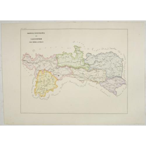 Old map image download for Provincia ecclesiastica di Salisburgo nell' Impero Austriaco (Tav LXVI)