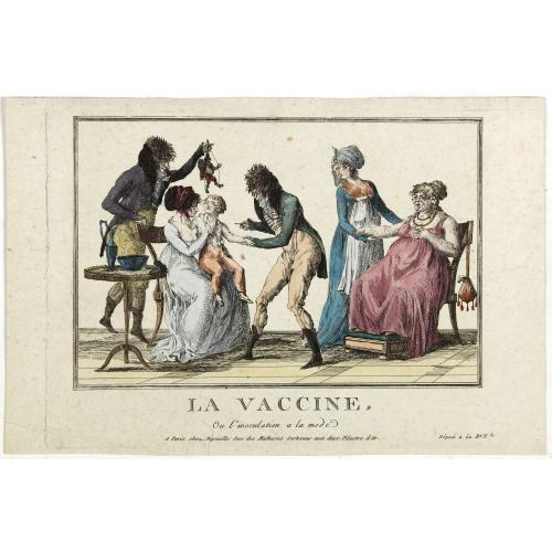 Old map image download for La vaccine ou l'inoculation a la mode.