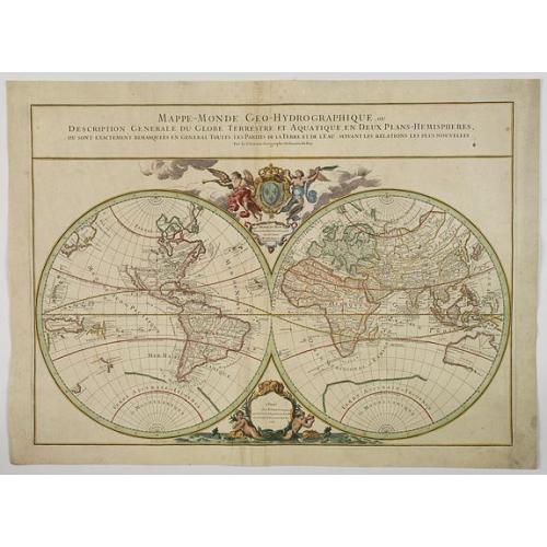 Old map image download for Mappe-Monde Geo-Hydrographique, ou Description Generale. . .