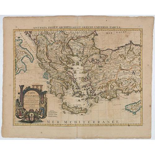 Old map image download for Carte de la Grece.(Accurata Totius Archipelagi et Greciae ...