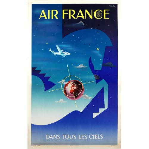 Old map image download for Air France dans tous les ciels.