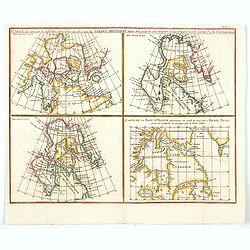 Carte qui represente les différentes connoissances que l'on a eues des Terres Arctiques depuis 1650 jusqu'en 1747. . .