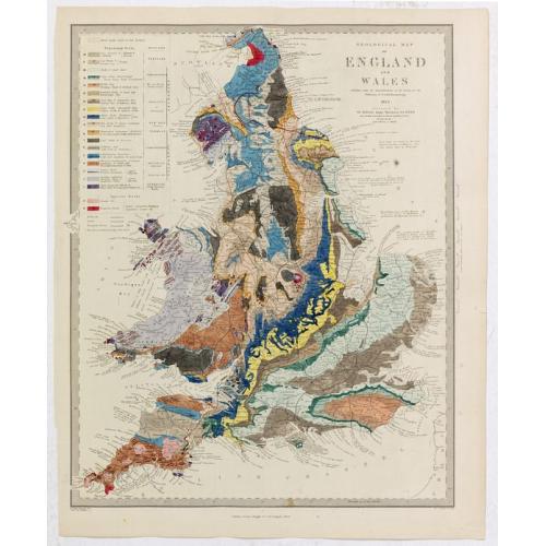 Old map image download for Geological Map of England and Wales . . .