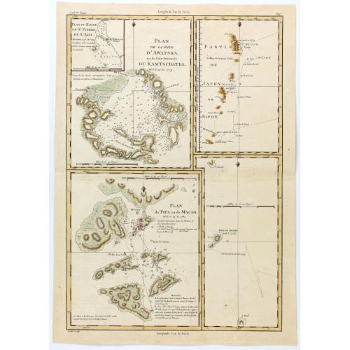 Old map image download for Plan de la Baye d'Awatska sur la Cote du Kamschatka