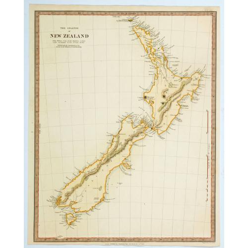 Old map image download for The Islands of New Zealand.