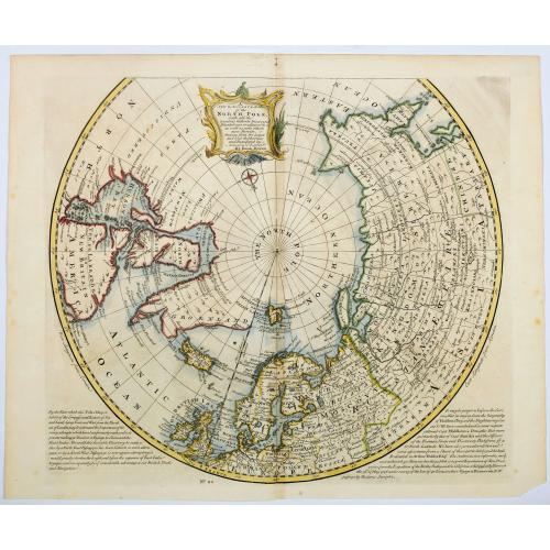 Old map image download for A NEW and Accurate Map of the North Pole, with all the Countries hitherto Discovered. . .