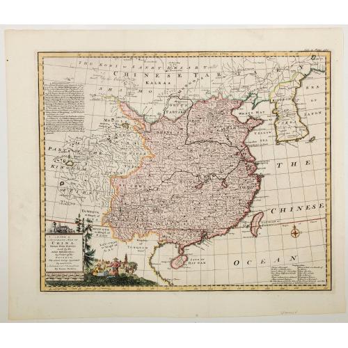 Old map image download for A New and Accurate Map of China drawn from surveys by the Jesuit Missionaries. . .