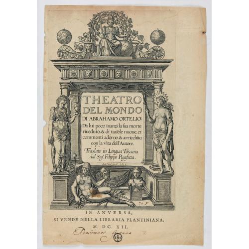 Old map image download for [Title page] Theatro Del Mondo Di Abrahamo Ortelio . . .