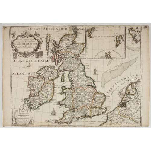 Old map image download for Les Isles Britanniques Comprenant les Royaumes d'Angleterre, Ecosse, et D'Irlande... Dressé sur les Observations Nouvelles par Crepy Geographe.