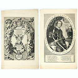 [Lot of a portrait of Johan Maurits Count of Nassau-Siegen and title page both from Rerum per octennium in Brasilia. ]