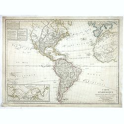 Carte de L'Amerique ..