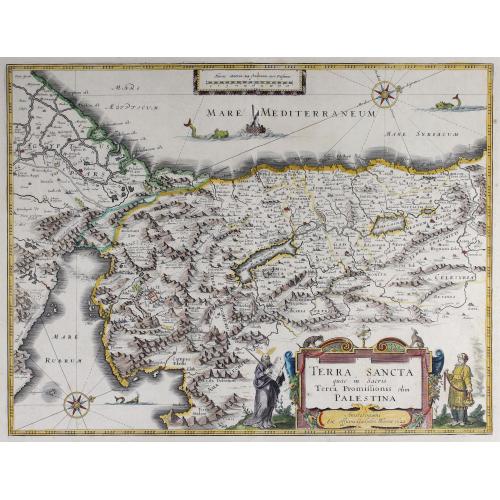 Old map image download for Terra Sancta quae in Sacris Terra Promissionis. . .