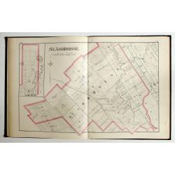 Atlas of the city and county of Quebec from actual surveys, based upon the cadastral plans deposited in the office of the Department of Crown Lands.