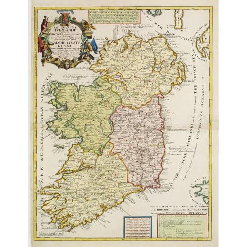 Old map image download for Le Royaume d'Irlande..