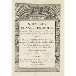 Title page : NOUVEAUX PLANS et PROFILS de quelques villes considérables de l'Europe..