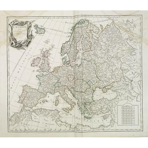 Old map image download for L'Europe divisée en ses principaux Etats,. . .