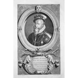 [Lot of 3 portraits, with a portrait of Abraham Ortelius and portraits of William Camden and Robert Dudley]