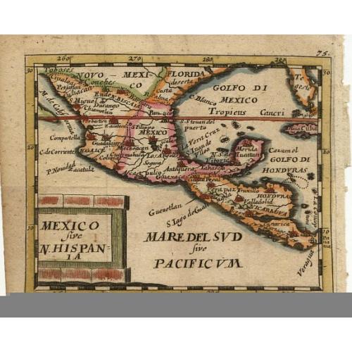 Old map image download for Mexico sive N. Hispania.