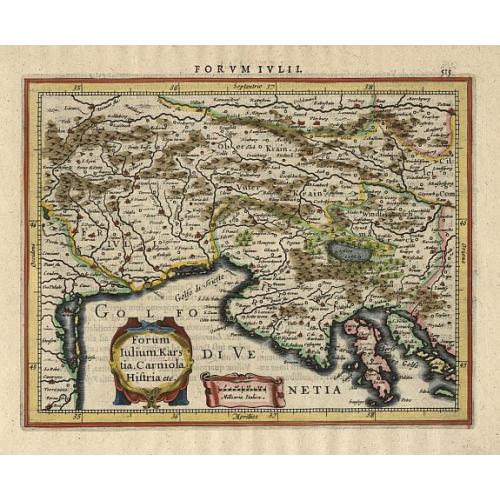 Old map image download for Forum Iulium Karstia, Caniola Histria etc.