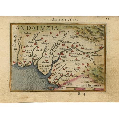 Old map image download for Andaluzia.