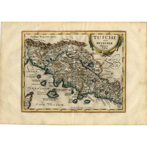 Old map image download for Tusciae sive Hetruriae Antiquae Typus.