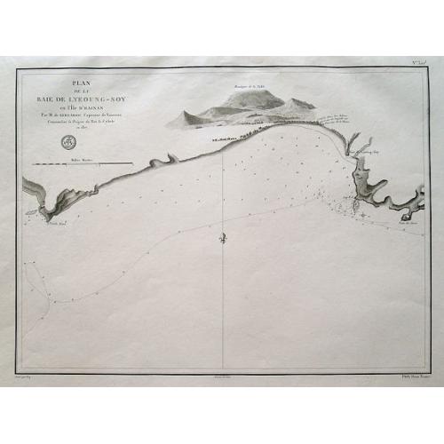 Old map image download for Plan de la Baie de Lyeoung-Soy en l'Île d'Hainan...