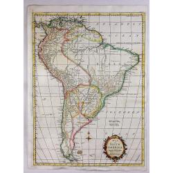 Map of South America.