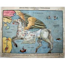 Asia secunda pars terrae in forma Pegasi. 