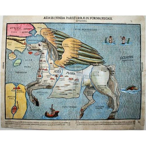 Old map image download for Asia secunda pars terrae in forma Pegasi. 