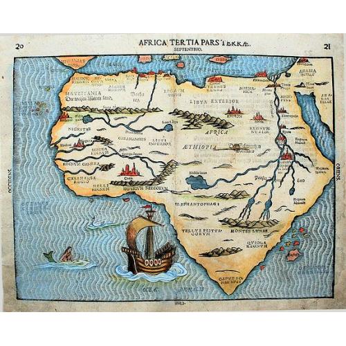 Old map image download for Africa tertia pars terrae.