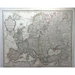 Carte D'Europe Dressee pour L'Instruction. . .