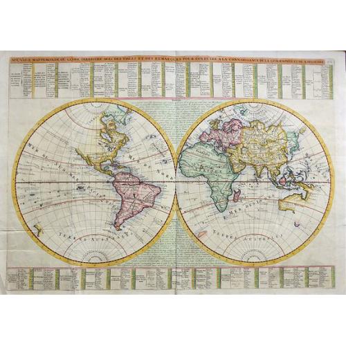 Old map image download for NOUVEAUX MAPPEMONDE OU GLOBE TERRESTRE AVEC DES TABLES ET DES REMARQUES POUR CONDUIRE A LA CONNOISSANCE DE LA GEOGRAPHIE ET DE L'HISTOIRE. 