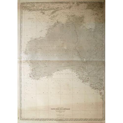 Old map image download for Partie ouest de l'Australie. . .