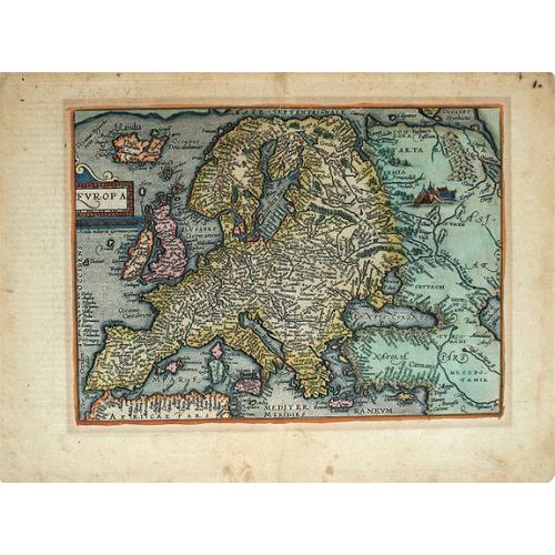 Old map image download for Europa.