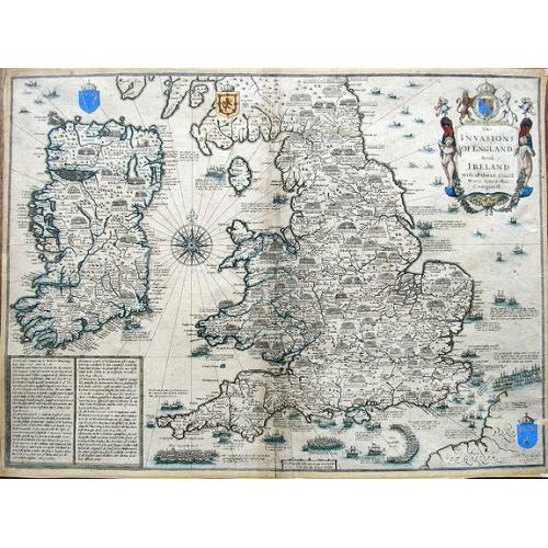 Old map image download for The Invasions of England and Ireland with al their Civill Wars Since the Conquest.