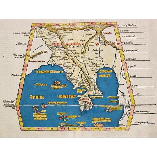 Old map image download for Tabula IX Asia (map of Bengal and Burma.).