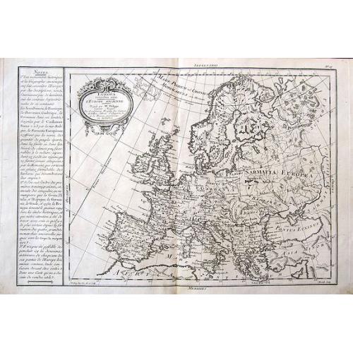 Old map image download for Europa veteribus nota. L'Europe Ancienne.