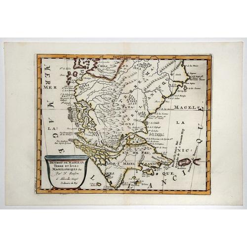 Old map image download for DESTROIT DE MAGELLAN, TERRE ET ISLES MAGELLANICQUES, &c.