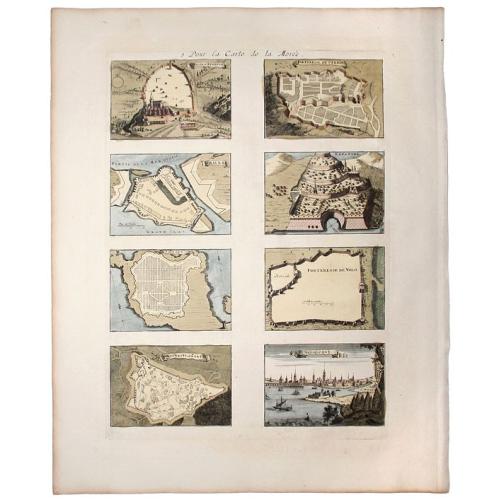 Old map image download for LA MOREE Et les Isles de Zante, Cefalonie, Ste Maure, Cerigo &c. [4 items]