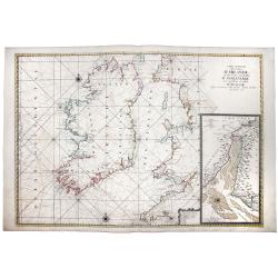 Carte Generale des Costes D'IRLANDE, et des Costes Occidentales D' ANGLETERRE avec une Partie de celles D' ECOSSE.