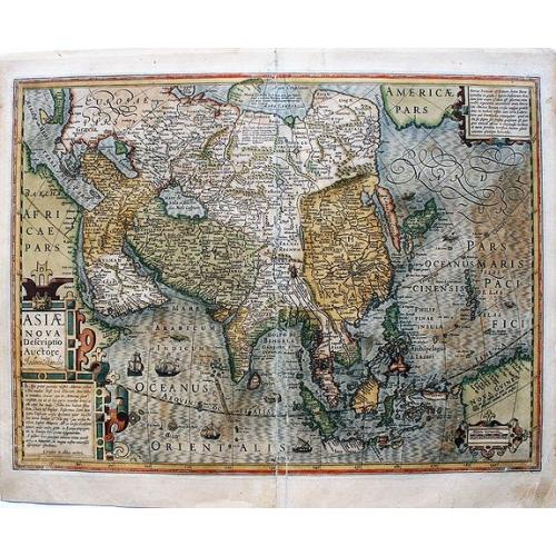 Old map image download for Asiae Nova Descriptio Auctore Jodoco Hondio.